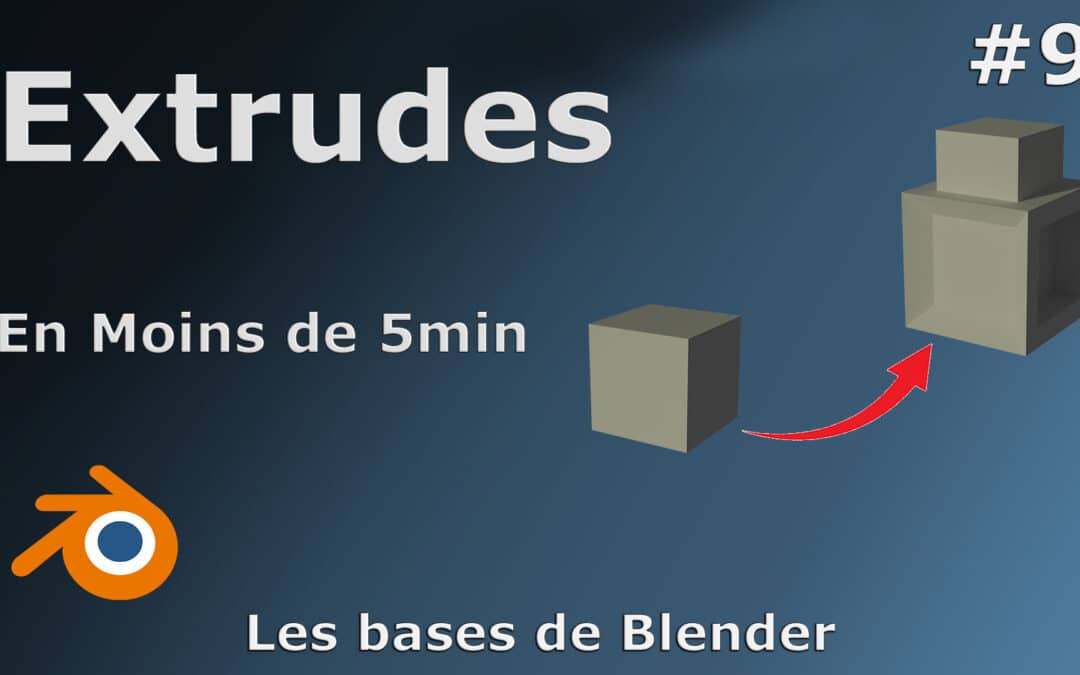 Comment modéliser sur Blender? Les Extrudes