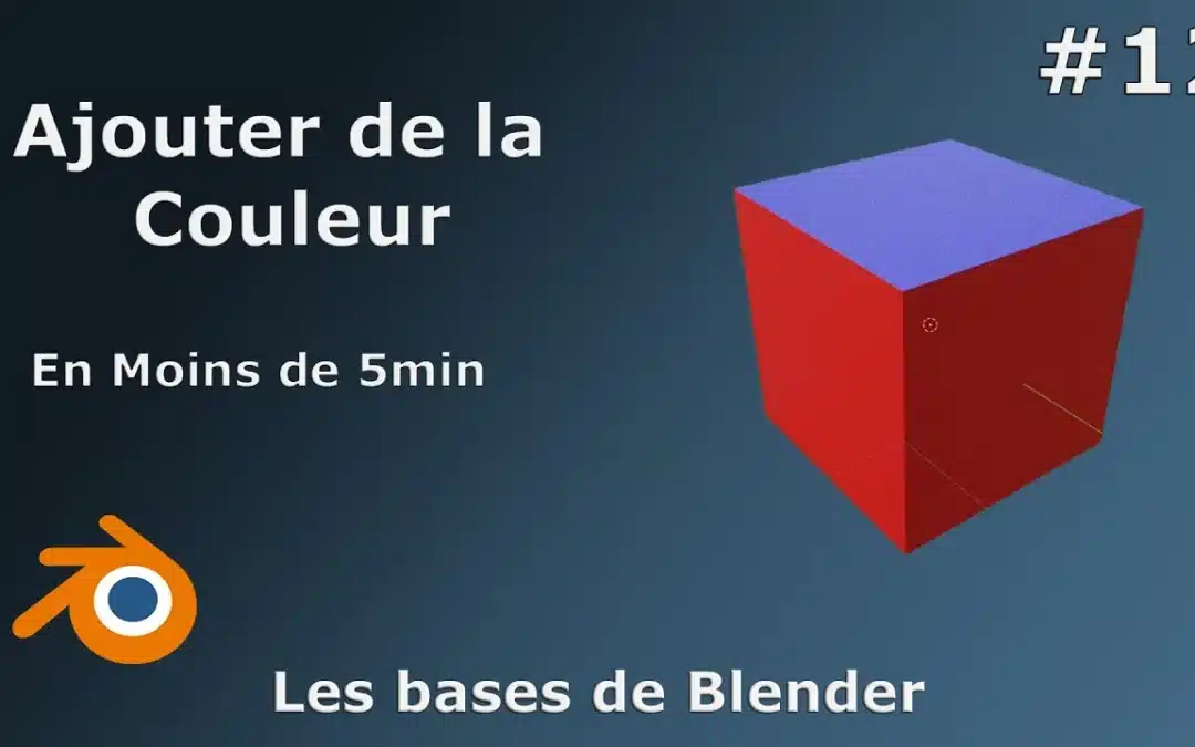 Comment ajouter une couleur à mon objet ? Blender