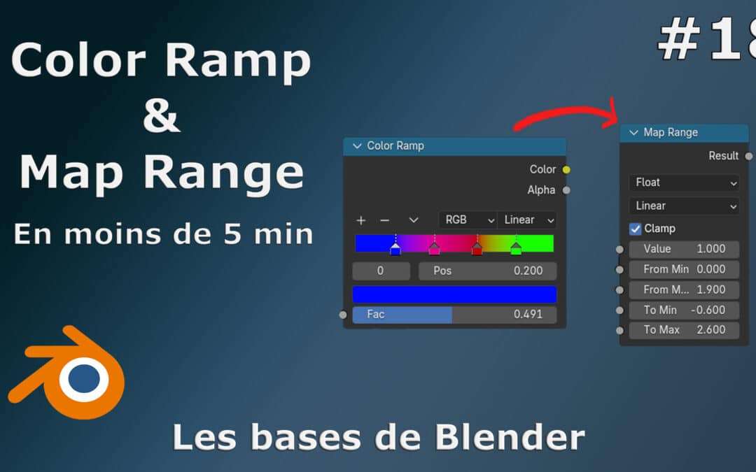 Quelle différence entre le colorramp et le maprange sur blender?