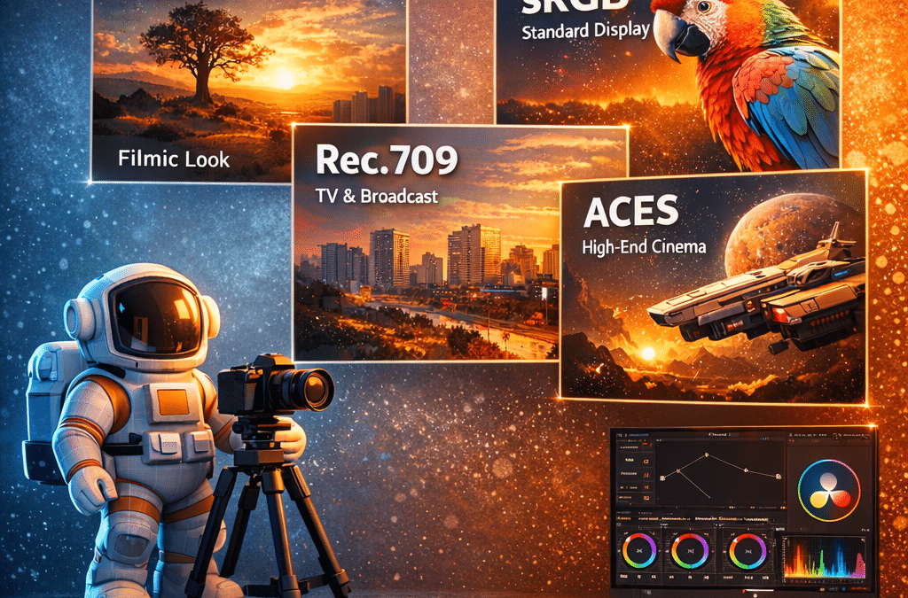Qu&rsquo;est-ce que Filmic, sRGB, Rec.709 et ACES pour mes projets 3D ?